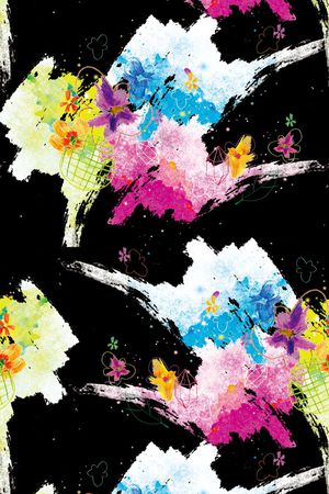 笔触印花华亿平台图片