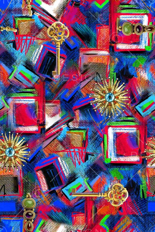 抽象印花华亿平台图片