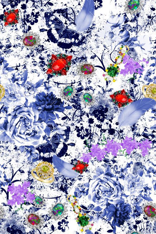 抽象纹理印花华亿平台图片