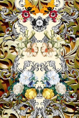 欧式印花华亿平台图片