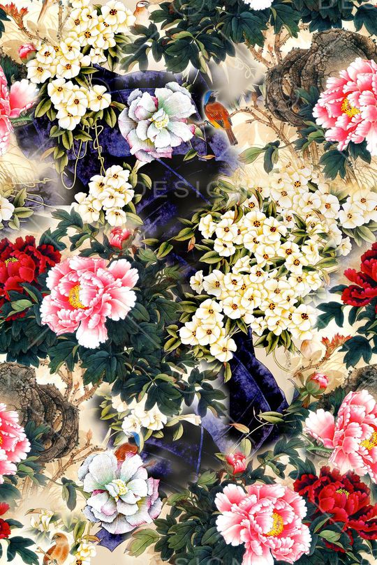 中国风印花华亿平台图片