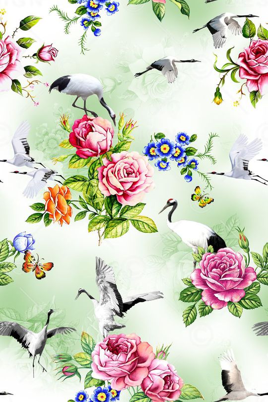 中国风印花华亿平台图片