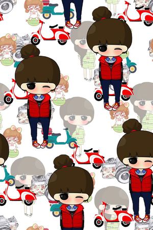 创意服装面料印花华亿平台图片