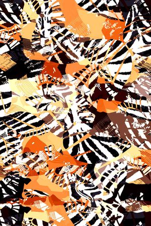 斑马纹印花华亿平台图片