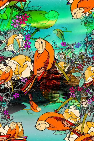 浪漫时尚印花华亿平台图片