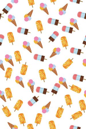 冰激淋印花华亿平台图片