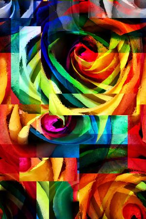 油画风格印花华亿平台图片