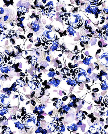 524816-复古 欧式宫廷风 油画 花卉 组合