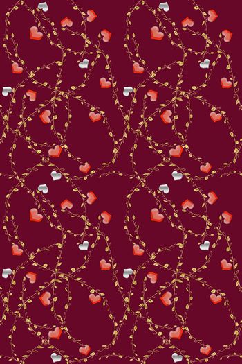 524920-原创花卉和心