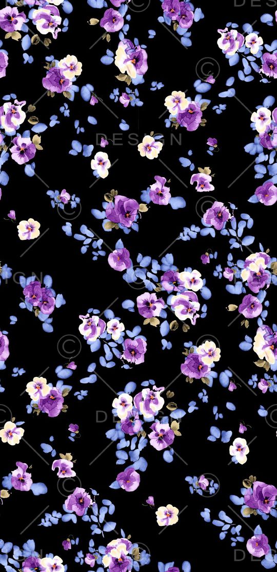 复古花卉小碎花印花华亿平台图片