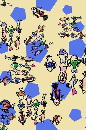 几何形印花华亿平台图片