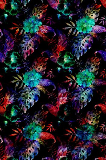 抽象花印花华亿平台图片