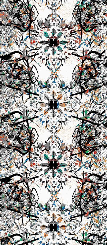 525112-WT514抽象水墨几何图形休闲印花