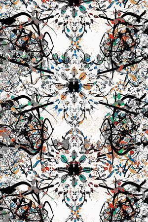 抽象印花华亿平台图片