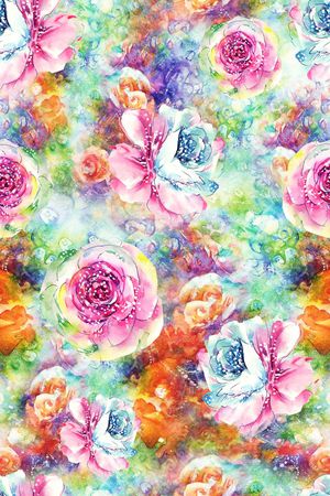 抽象花印花华亿平台图片