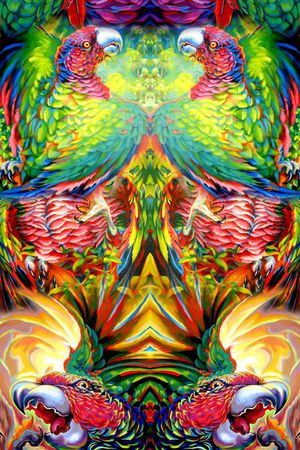 抽象印花华亿平台图片