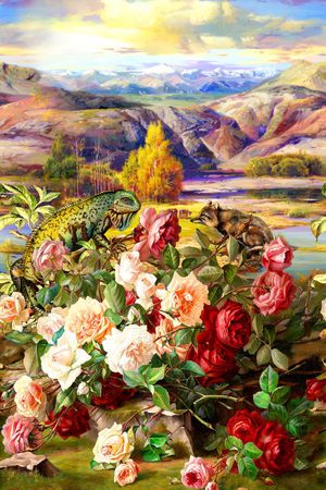 动物印花华亿平台图片