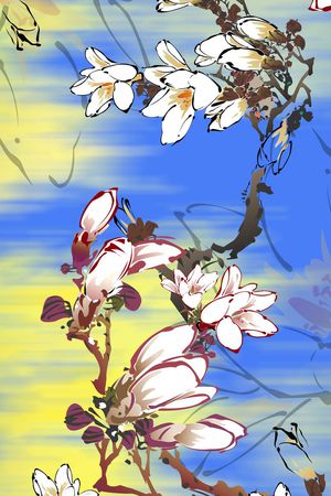 手绘印花华亿平台图片