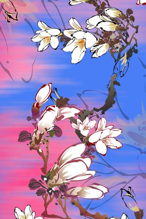 手绘印花华亿平台图片