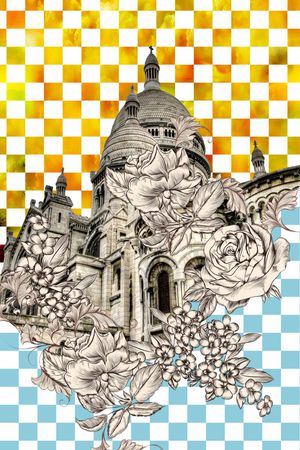 欧式风格建筑印花华亿平台图片