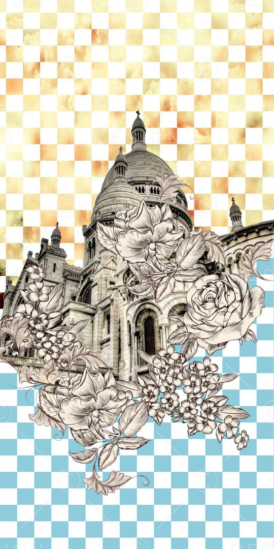 欧式风格建筑印花华亿平台图片