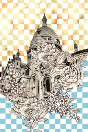 欧式风格建筑印花华亿平台图片