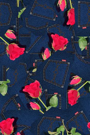 补丁风格印花华亿平台图片