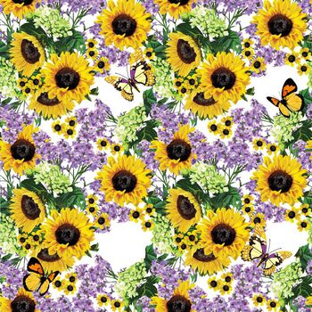 花 蝴蝶印花华亿平台图片