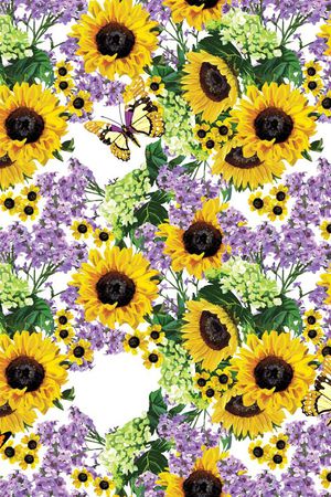 花 蝴蝶印花华亿平台图片