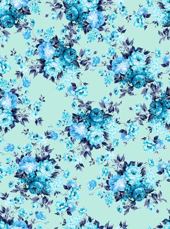 525369-欧洲宫廷风 油画 花卉 服装 家纺