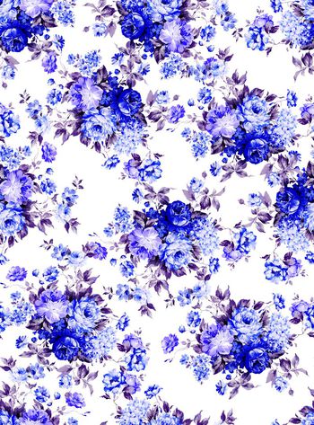 525370-欧洲宫廷风 油画 花卉 服装 家纺