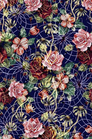 复古印花华亿平台图片