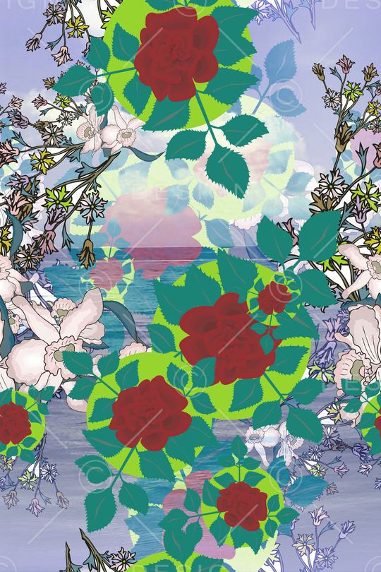 风景华亿平台印花华亿平台图片