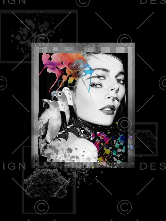 抽象印花华亿平台图片