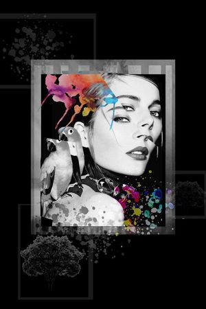 抽象印花华亿平台图片