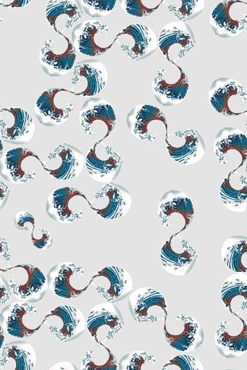 525551-流行时尚几何孤独的海浪