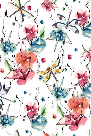 蜻蜓印花华亿平台图片