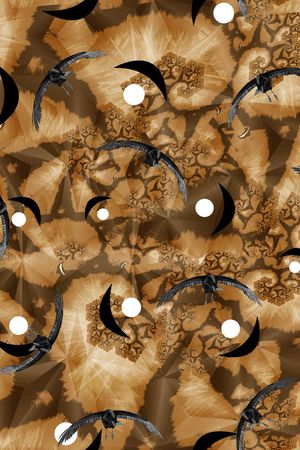 抽象 笔刷印花华亿平台图片