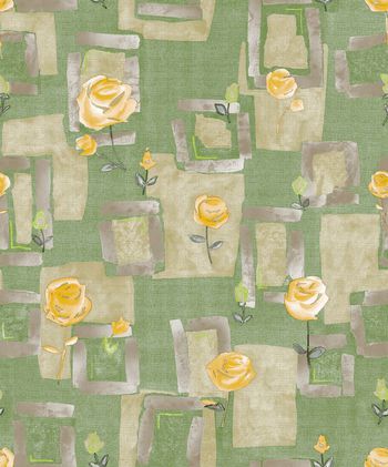 525623-复古 时尚潮流 几何 花卉组合 衬