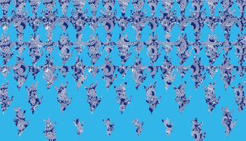 宫廷花瓣印花华亿平台图片