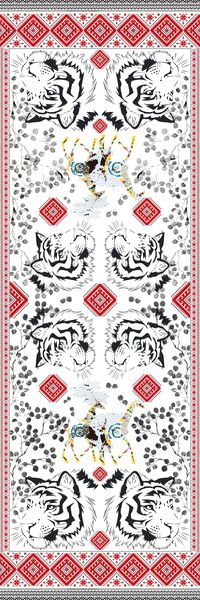 老虎头印花华亿平台图片