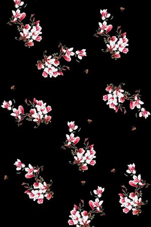 清爽 时尚  碎花 蝴蝶 女装 连衣裙印花华亿平台图片