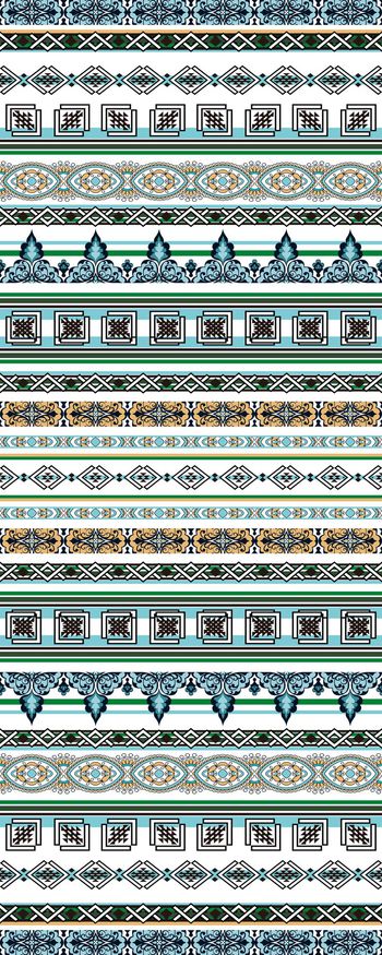 525723-欧美流行时尚民族风迷你色块几何印花