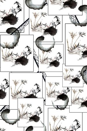 江南水乡印花华亿平台图片