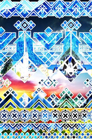 MAX-定位欧美民族风印花华亿平台图片