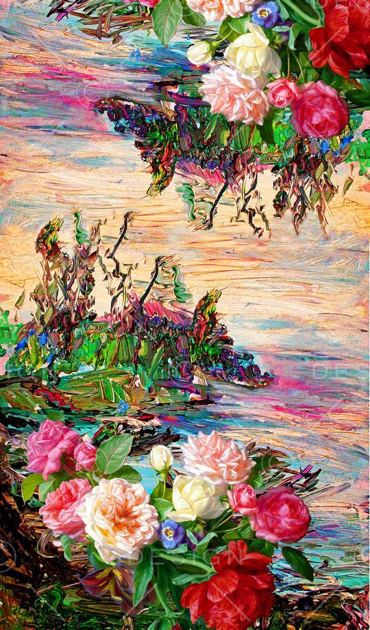 油画质感印花华亿平台图片