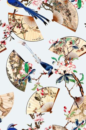 中国风印花华亿平台图片