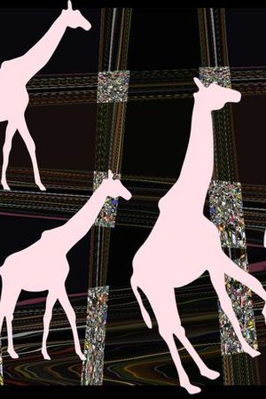 长颈鹿印花华亿平台图片