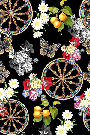 大牌金属风印花华亿平台图片