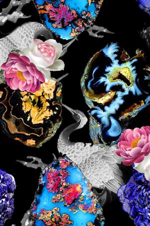 白鹤印花华亿平台图片